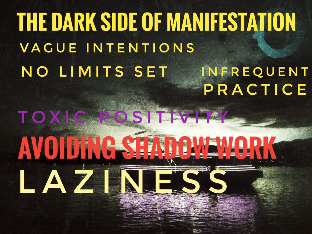 A list of the dangers of a manifestation practice